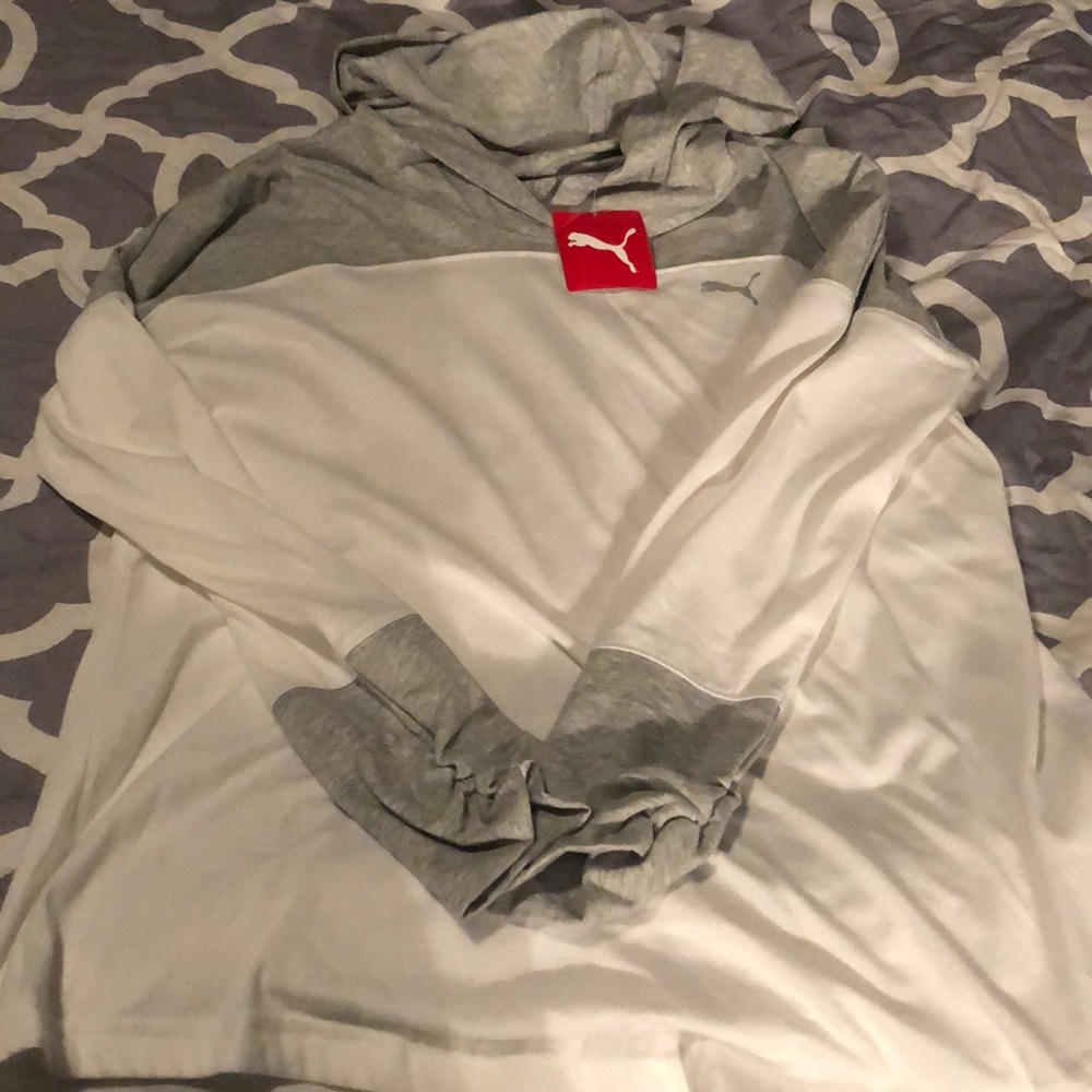 Puma lightweight hooded shirt